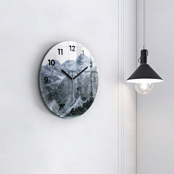 Round glass clock Morskie Oko in the Tatra Mountains