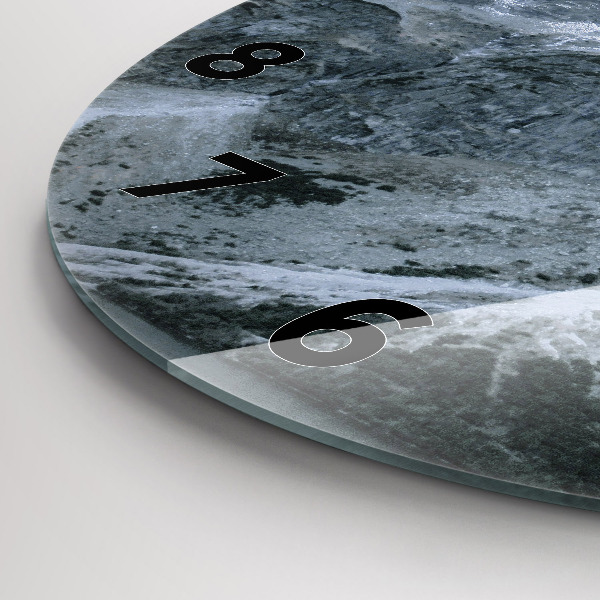 Round glass clock Morskie Oko in the Tatra Mountains