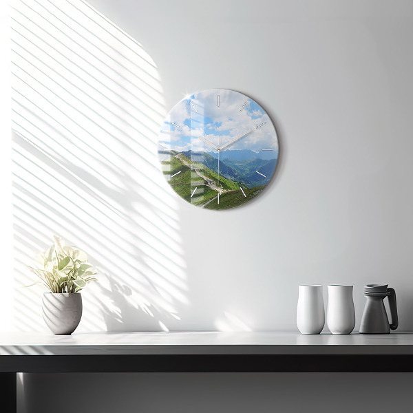 Round glass clock Kasprowy Wierch Zakopane