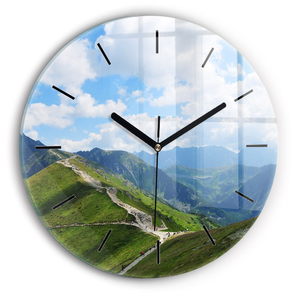 Round glass clock Kasprowy Wierch Zakopane