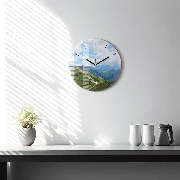 Round glass clock Kasprowy Wierch Zakopane