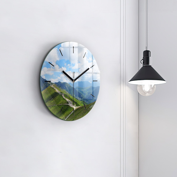 Round glass clock Kasprowy Wierch Zakopane