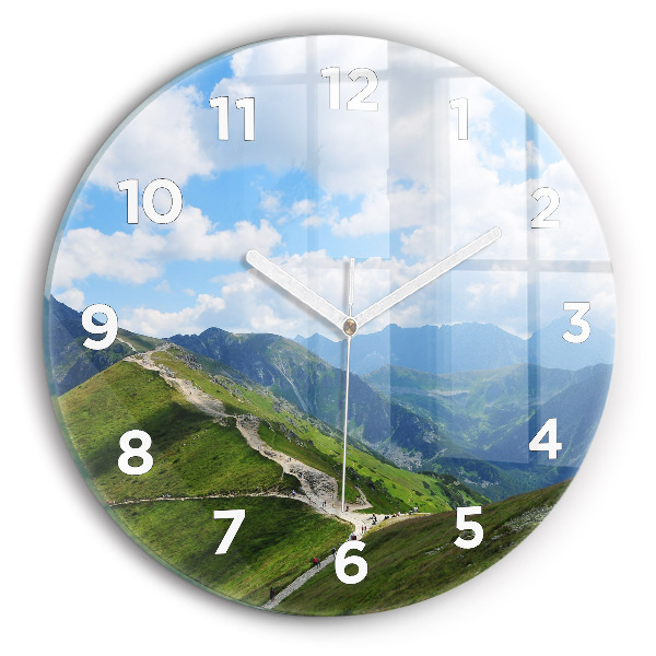 Round glass clock Kasprowy Wierch Zakopane