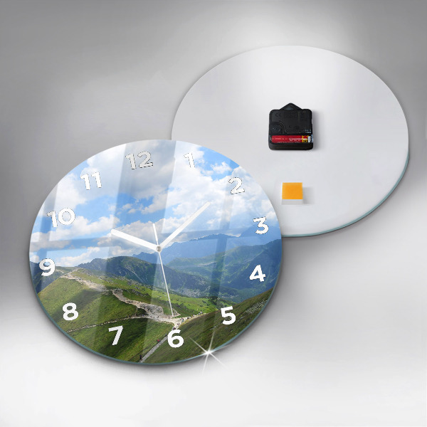 Round glass clock Kasprowy Wierch Zakopane