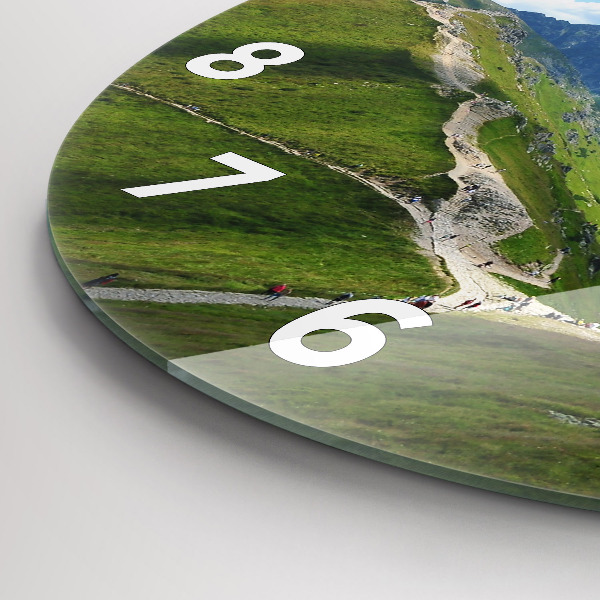 Round glass clock Kasprowy Wierch Zakopane