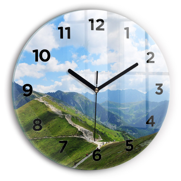 Round glass clock Kasprowy Wierch Zakopane