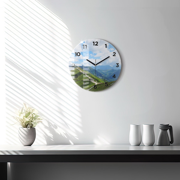 Round glass clock Kasprowy Wierch Zakopane