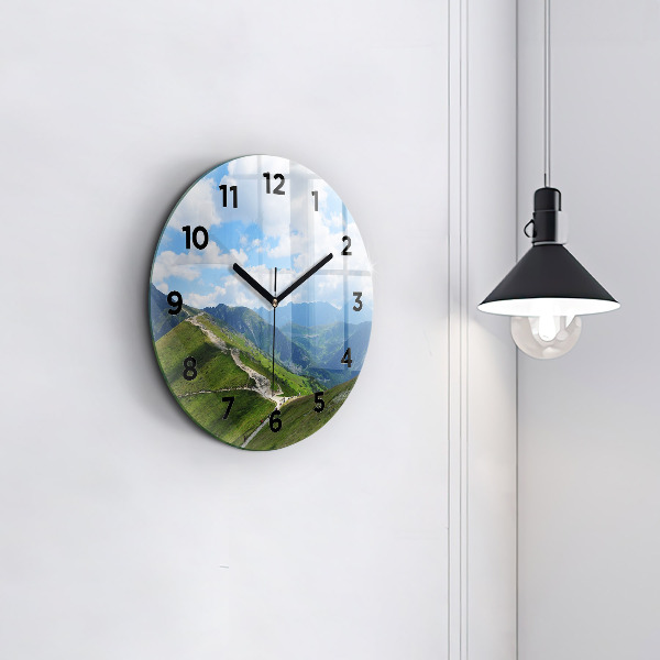 Round glass clock Kasprowy Wierch Zakopane