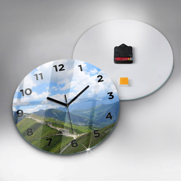 Round glass clock Kasprowy Wierch Zakopane