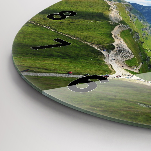 Round glass clock Kasprowy Wierch Zakopane
