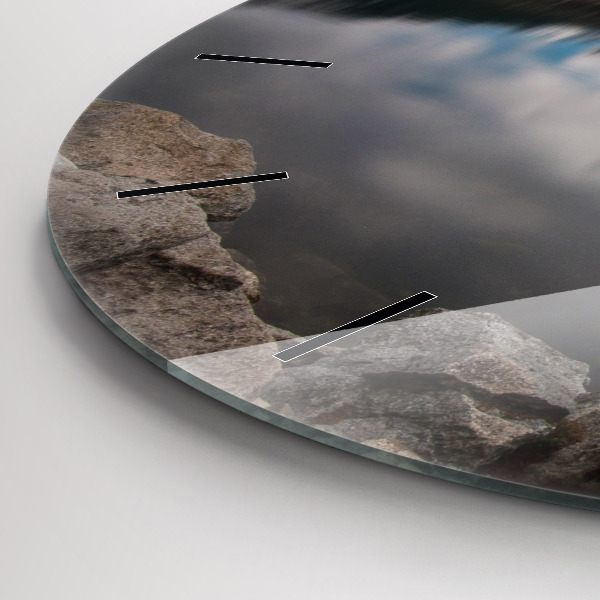 Round glass clock High Tatras in Slovakia