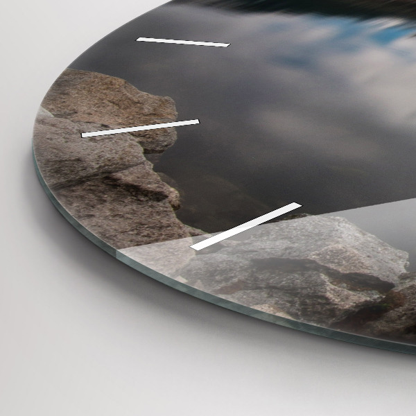 Round glass clock High Tatras in Slovakia