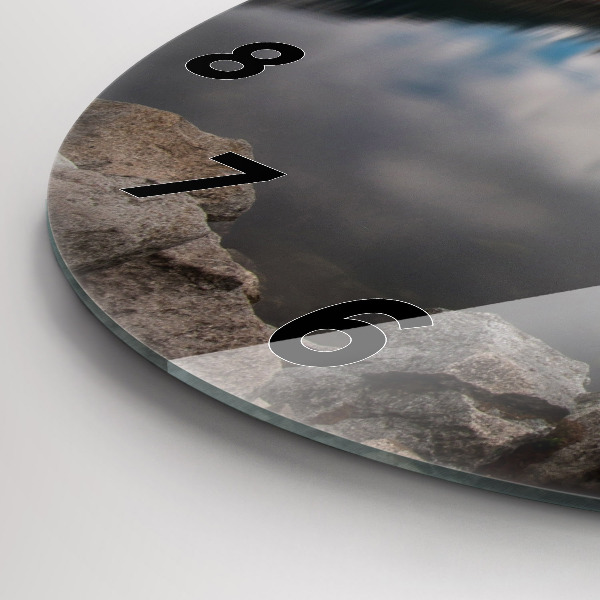 Round glass clock High Tatras in Slovakia