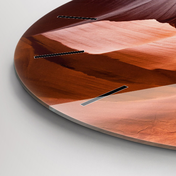 Round glass clock Antelope Canyon