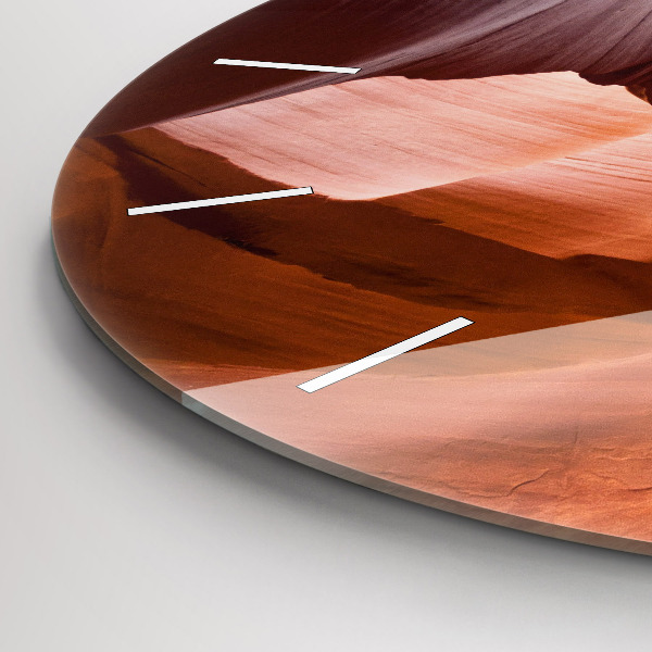 Round glass clock Antelope Canyon