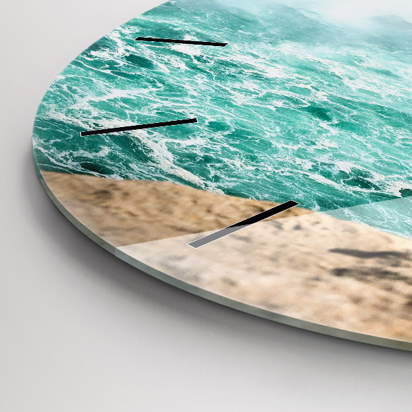 Round glass clock The Boat and Niagara