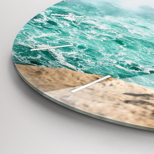 Round glass clock The Boat and Niagara