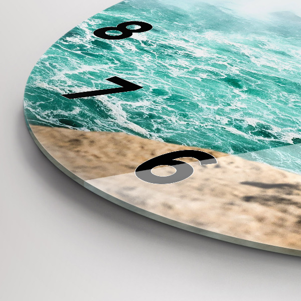 Round glass clock The Boat and Niagara