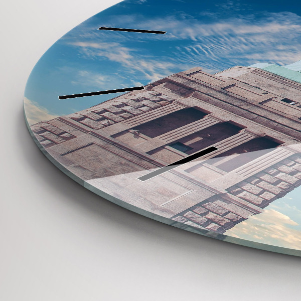 Round glass clock Statue of Liberty New York