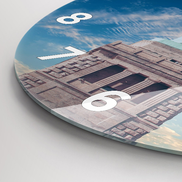 Round glass clock Statue of Liberty New York