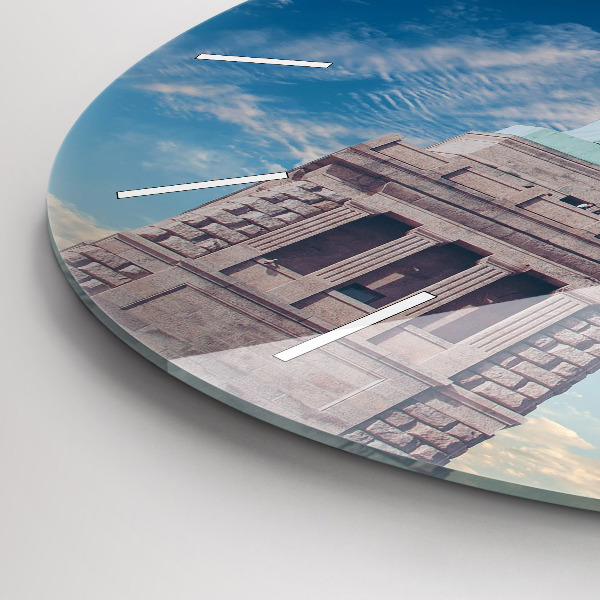 Round glass clock Statue of Liberty New York