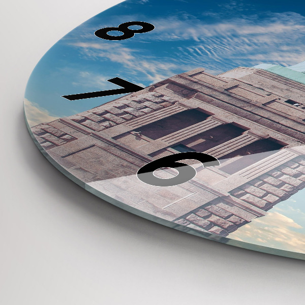 Round glass clock Statue of Liberty New York