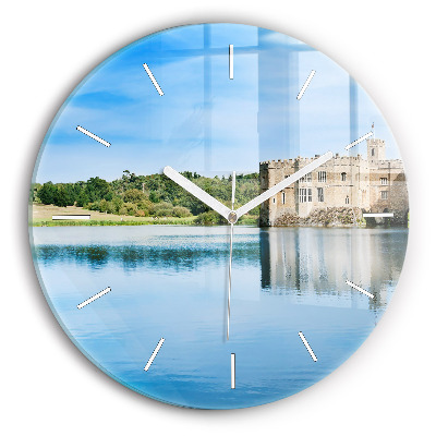 Round glass clock Leeds Castle