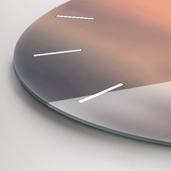 Round glass clock Lake Balaton USA