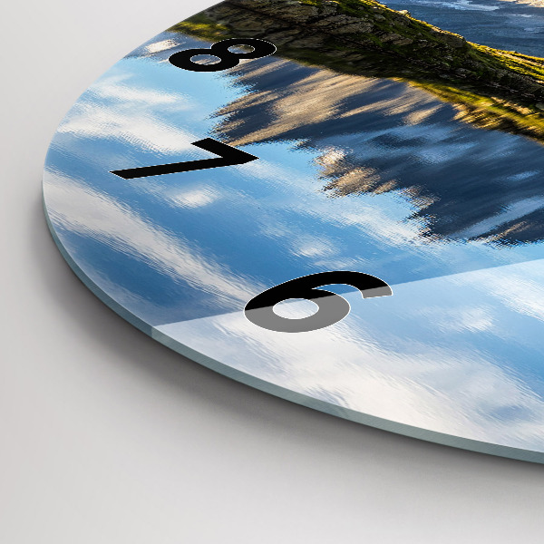 Round glass clock Chamonix Valley, Alps