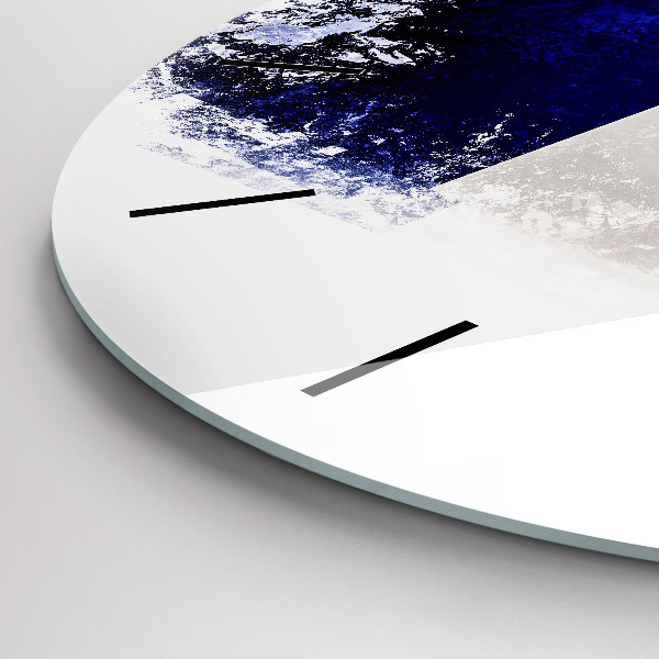 Round glass clock Flag of France