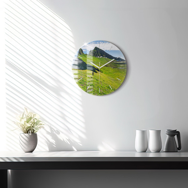Round glass clock Hornstrandir Reserve Iceland