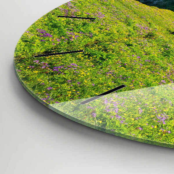Round glass clock Hornstrandir Reserve Iceland