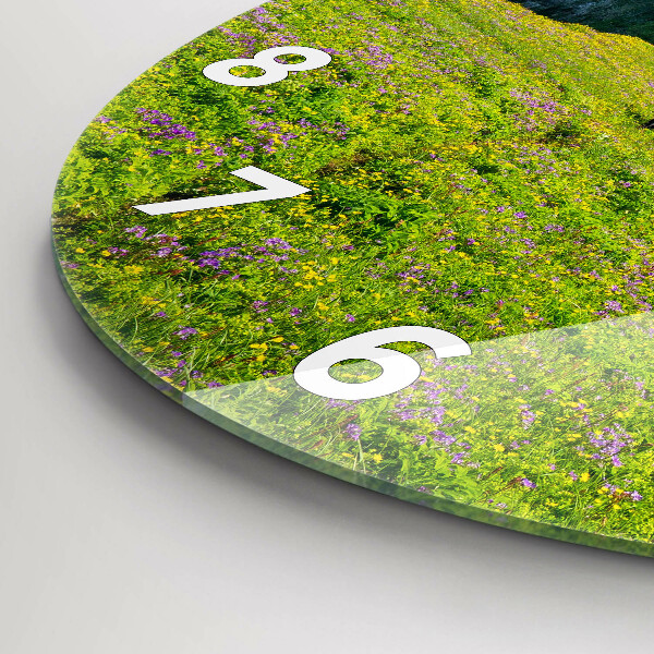 Round glass clock Hornstrandir Reserve Iceland