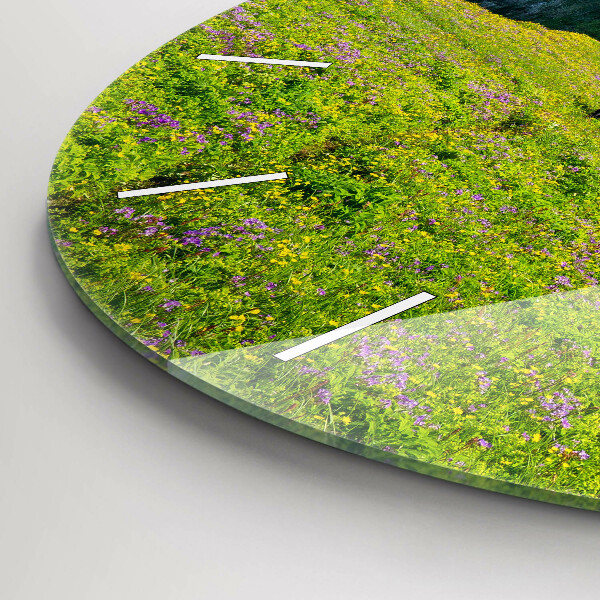 Round glass clock Hornstrandir Reserve Iceland