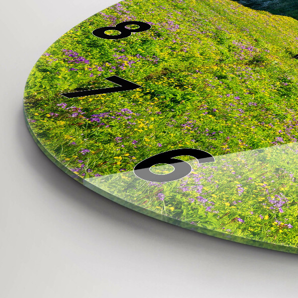 Round glass clock Hornstrandir Reserve Iceland
