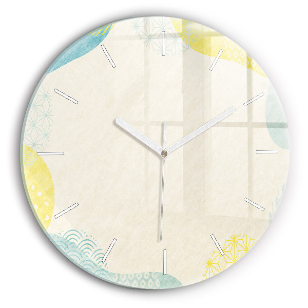 Round glass clock Pattern frame