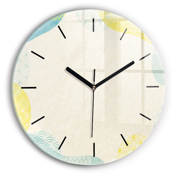 Round glass clock Pattern frame