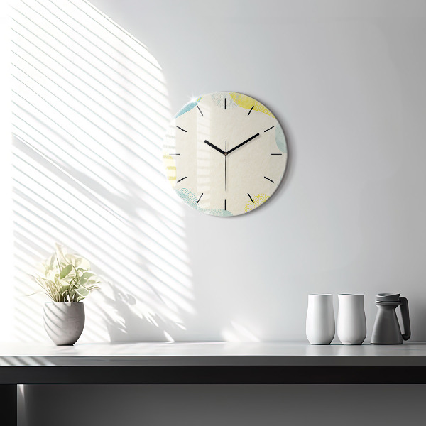 Round glass clock Pattern frame