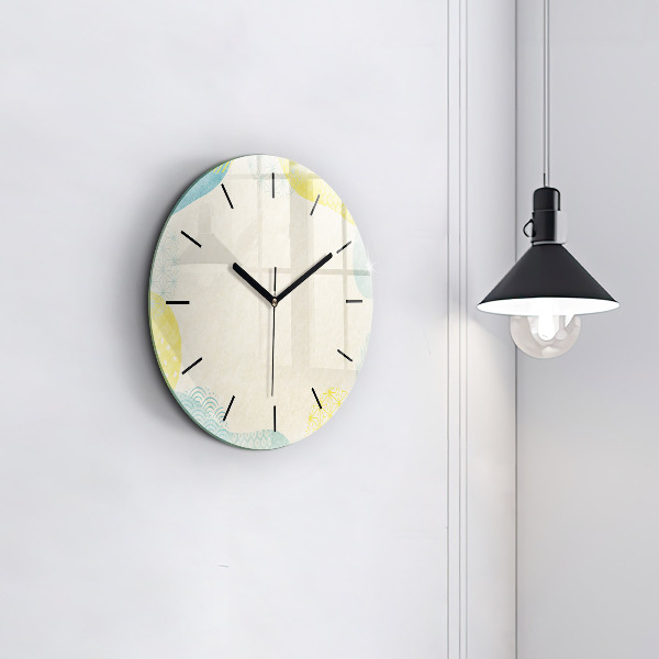 Round glass clock Pattern frame