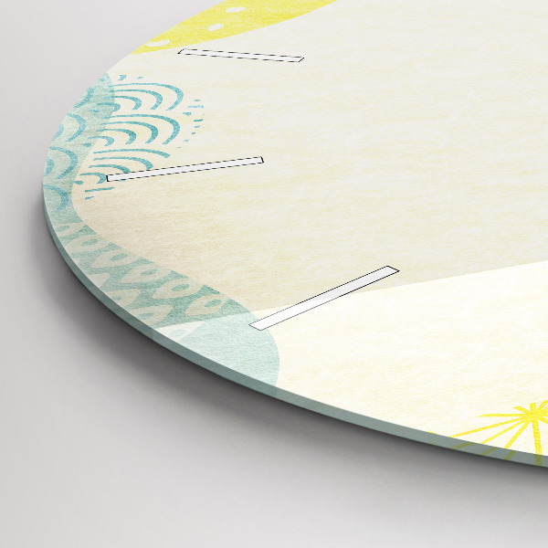 Round glass clock Pattern frame