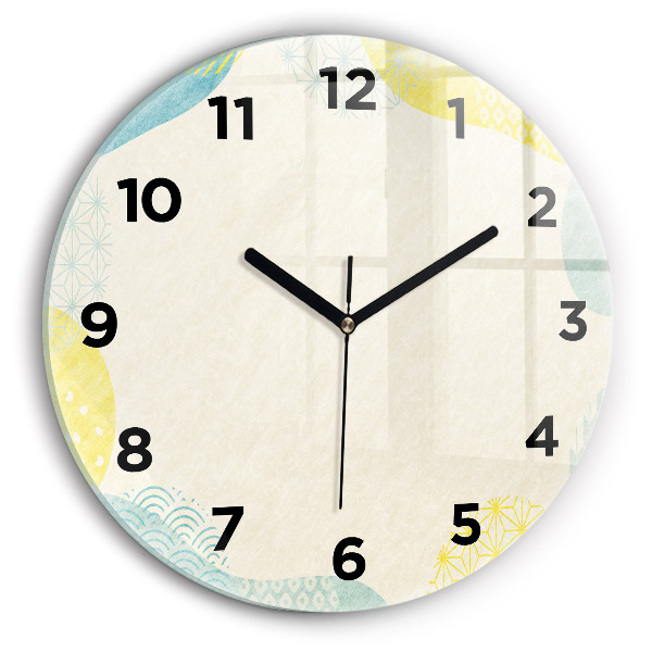 Round glass clock Pattern frame