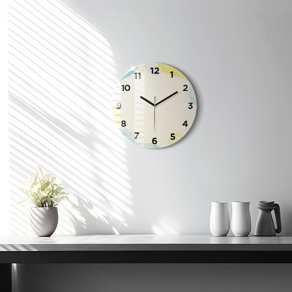 Round glass clock Pattern frame