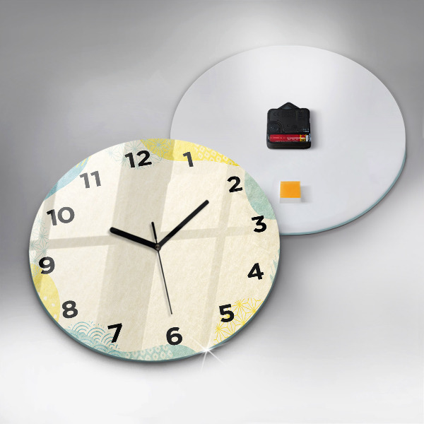 Round glass clock Pattern frame