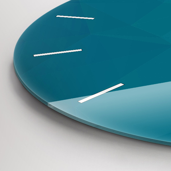 Round glass clock Sea abstraction