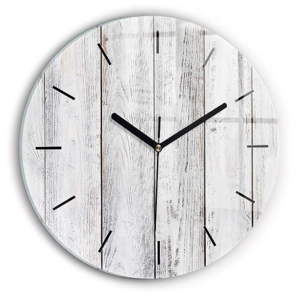 Round glass clock Painted boards