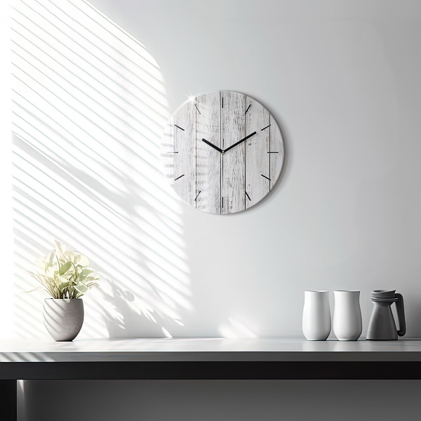 Round glass clock Painted boards