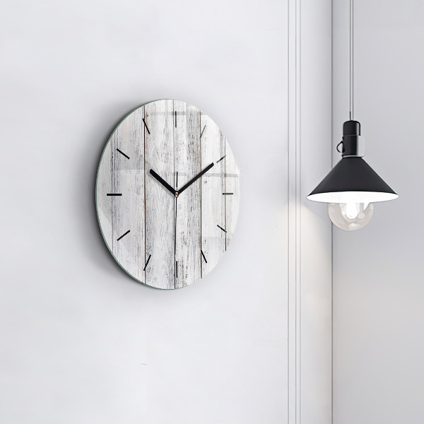 Round glass clock Painted boards