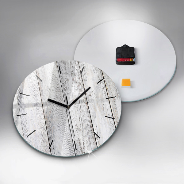Round glass clock Painted boards