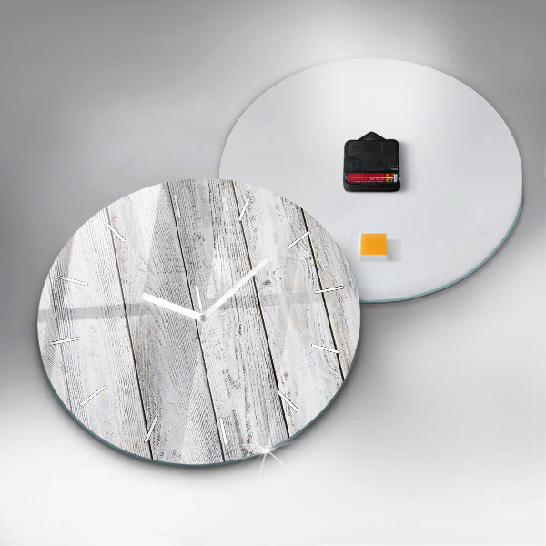 Round glass clock Painted boards