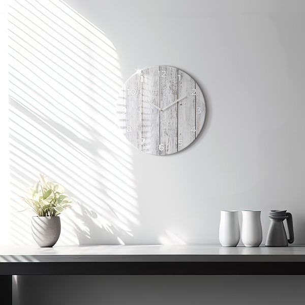 Round glass clock Painted boards